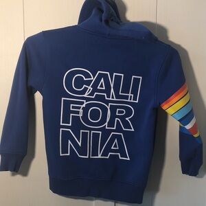 Lego Blue Hoodie with Colorful Sleeve Xsmall zip up